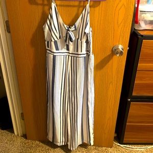 Striped jumpsuit